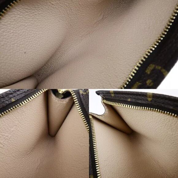 LOUIS VUITTON BUCKET PM Shoulder Tote Bag Monogram Leather Brown M42238 98KA454 - Picture 3 of 16